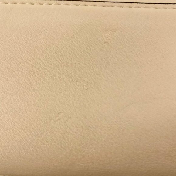 Steve Madden Cream Satchel Bag Handbag Tassel Accent Black Gold Details - Picture 11 of 15